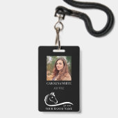 Reitmarkenlogo für Reittiere Ausweis (Vorderseite mit Lanyard)