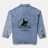 Reitmarkenzeichen für Western Jeansjacke (Rückseite)