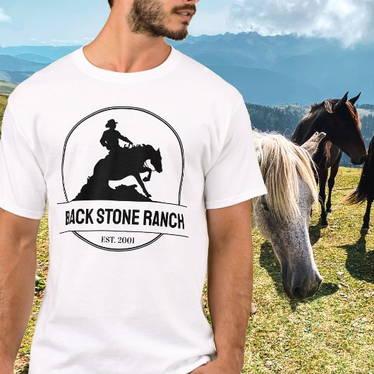 Reitmarkenzeichen für Western T-Shirt