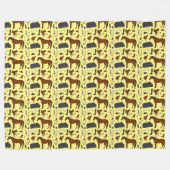 Reitmuster von Reitausrüstung Fleecedecke (Vorderseite (Horizontal))