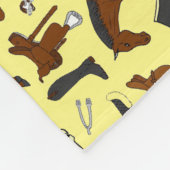 Reitmuster von Reitausrüstung Fleecedecke (Ecke)