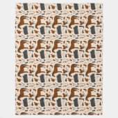 Reitmuster von Reitausrüstung Fleecedecke (Vorderseite)