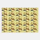 Reitmuster von Reitausrüstung Geschenkpapier Set (Vorderseite)