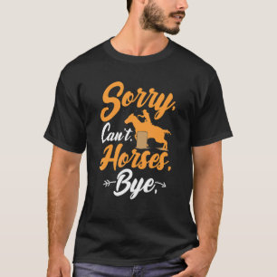 Reitoutfit für Frauen Besitzerin Equestrian Pferd T-Shirt