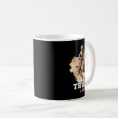 Reitpferd American Flag Cowboy Kaffeetasse (VorderseiteRechts)