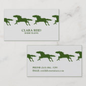 Reitpferd CUSTOM FARBE | Visitenkarte (Vorne/Hinten)