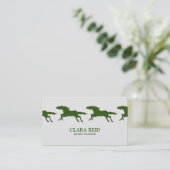 Reitpferd CUSTOM FARBE | Visitenkarte (Stehend Vorderseite)