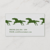 Reitpferd CUSTOM FARBE | Visitenkarte (Rückseite)