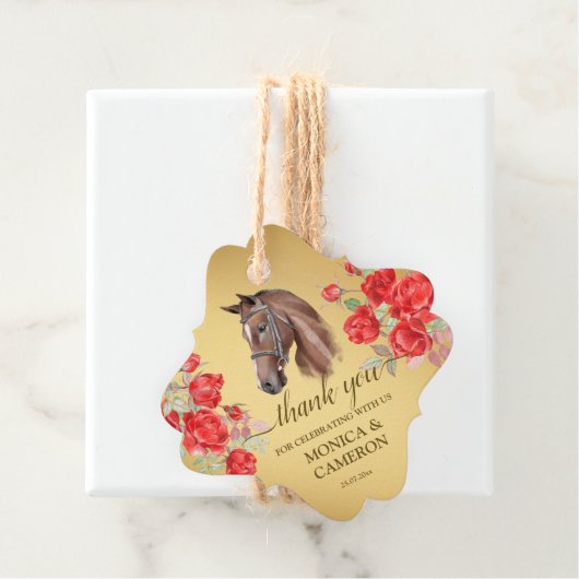 Reitpferd Derby Party Geschenkanhänger (Beispiel)