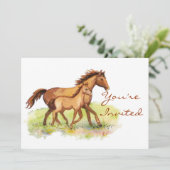 Reitpferd Einladung (Stehend Vorderseite)