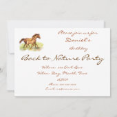 Reitpferd Einladung (Rückseite)