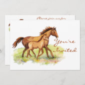 Reitpferd Einladung (Vorne/Hinten)