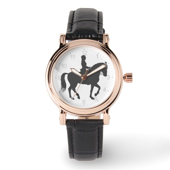 Reitpferd - Farbe wählen Armbanduhr (Vorderseite)