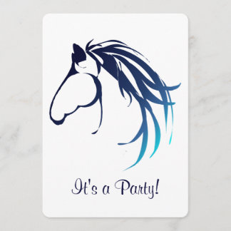 Reitpferd - Feiertag Einladung