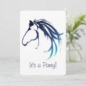 Reitpferd - Feiertag Einladung (Stehend Vorderseite)