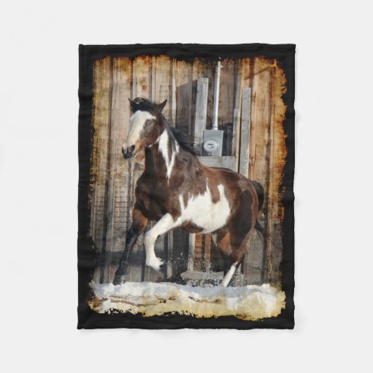 Reitpferd Fleecedecke (Vorderseite)