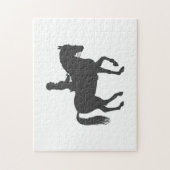 Reitpferd für weibliche Reiter - Farbe wählen Puzzle (Vertikal)