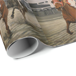 Reitpferd gewinnt Klassik Geschenkpapier