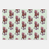 Reitpferd gewinnt Rennen Geschenkpapier Set (Vorderseite 3)