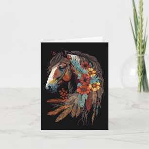 Reitpferd Girl Boho Western Cowgirl Horseba Karte