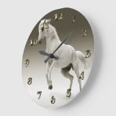 Reitpferd Große Wanduhr (Winkel)