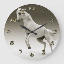 Reitpferd Große Wanduhr