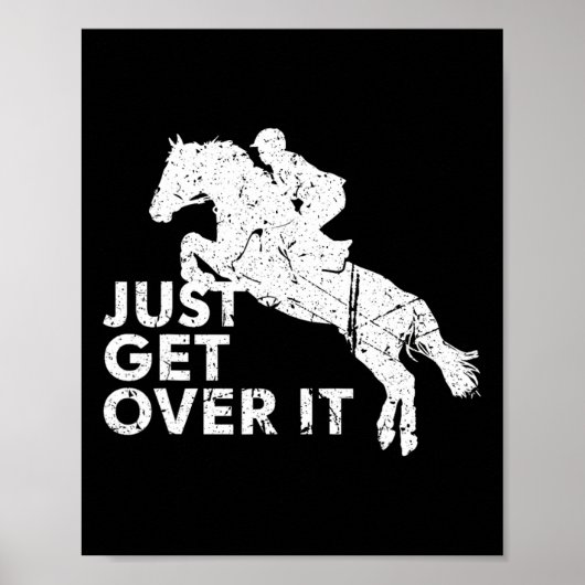 Reitpferd Horsebac Poster (Vorne)