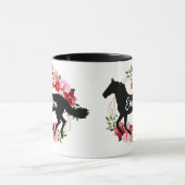 Reitpferd-Individuelle Name Tasse (Zentrum)