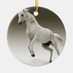 Reitpferd Keramik Ornament