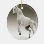 Reitpferd Keramik Ornament (Links)
