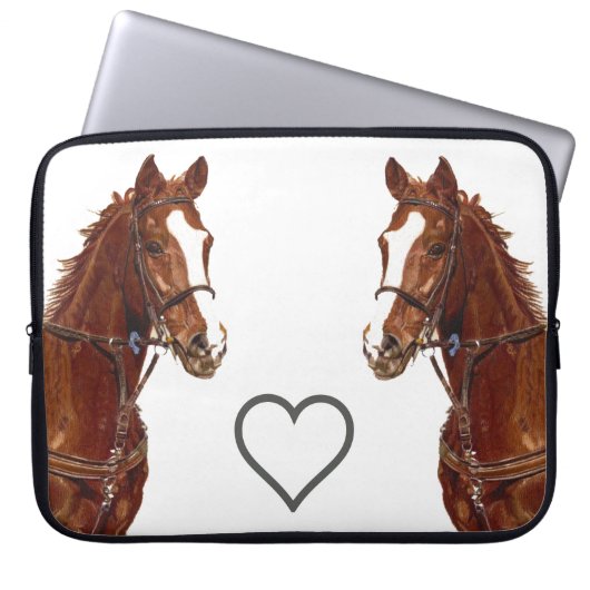 Reitpferd Laptopschutzhülle (Vorderseite)
