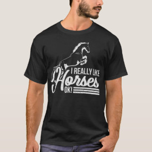 Reitpferd Lover Gabe Norman thelwell Redewendungen T-Shirt
