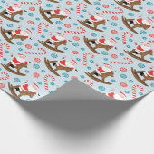 Reitpferd Lover Weihnachtswrapping Papier Geschenkpapier (Ecke)