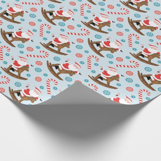 Reitpferd Lover Weihnachtswrapping Papier Geschenkpapier (Ecke)