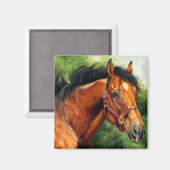 Reitpferd Magnet (Vorderseite/Rückseite)