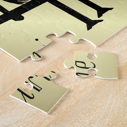 Reitpferd mit Ihrem Namen Puzzle (Seite)