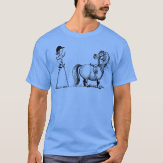 Reitpferd mit Stilits vint T-Shirt