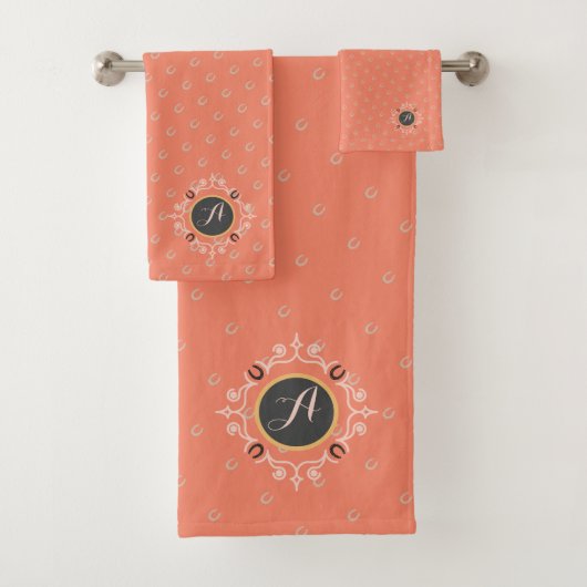 Reitpferd Monogram Badhandtuch Set (Insitu)