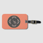 Reitpferd Monogram Gepäckanhänger (Vorderseite (Horizontal))