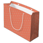 Reitpferd Monogram Große Geschenktüte (Rückseite Schrägansicht)