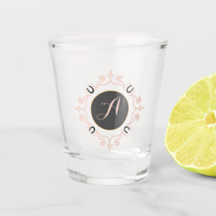Reitpferd Monogram Schnapsglas
