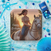 Reitpferd Pappteller (Party)