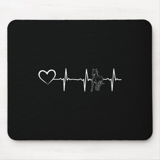 Reitpferd Pferd Heartbeat Mousepad (Vorne)
