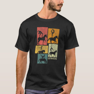 Reitpferd Pferd Vaulting Silhou T-Shirt