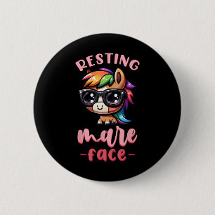 Reitpferd Pferdefan Button