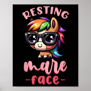 Reitpferd Pferdefan Poster