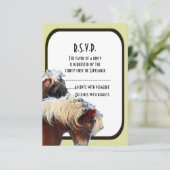 Reitpferd R.S.V.P RSVP Karte (Stehend Vorderseite)