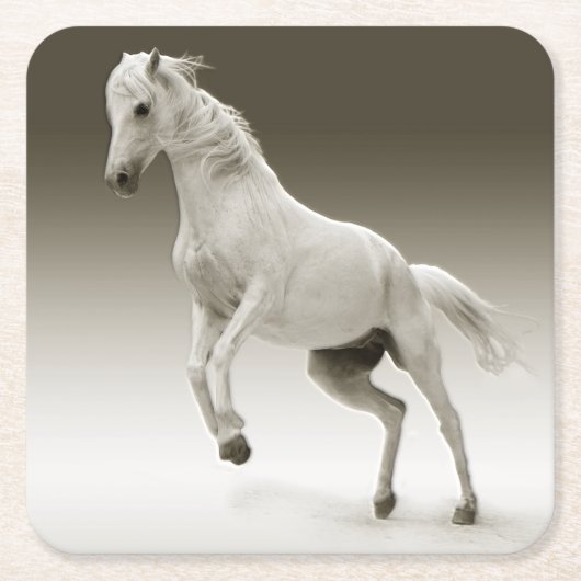 Reitpferd Rechteckiger Pappuntersetzer (Vorderseite)