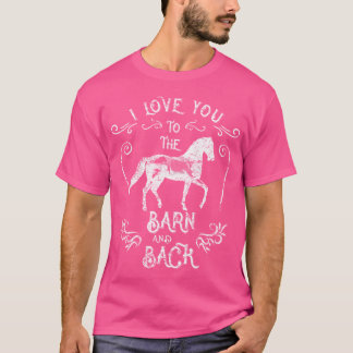Reitpferd Reiter Cowgirl Rancher Pferdemann Stall T-Shirt