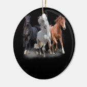 Reitpferd Reitpferde Keramik Ornament (Links)